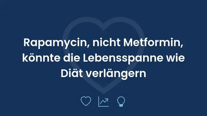 Rapamycin, nicht Metformin, könnte die Lebensspanne wie Diät verlängern
