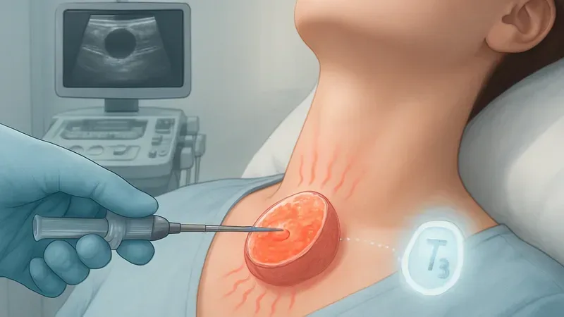 Radiofrequency Ablation Shrinks Toxic Thyroid Nodules in 41 Patients