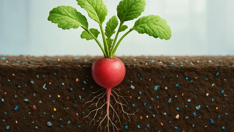 How Radish Plants Help Soil Resist Microplastics