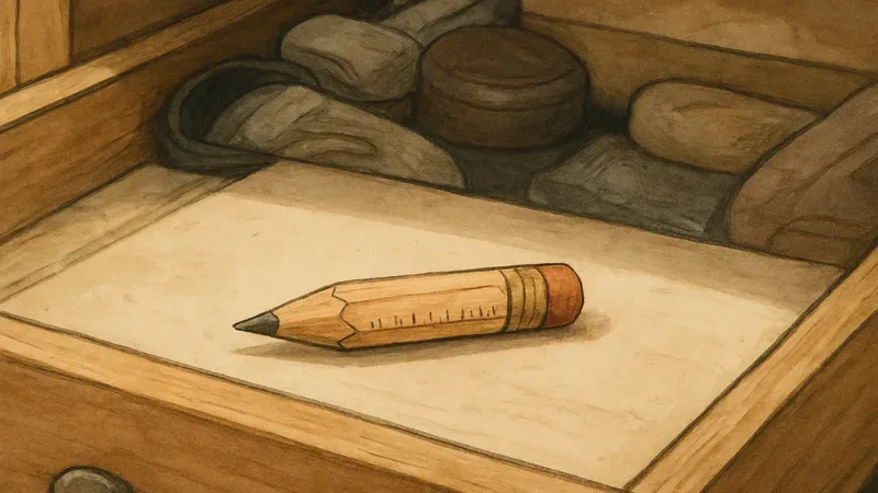 The Tiny Pencil You Kept From the Furniture Store