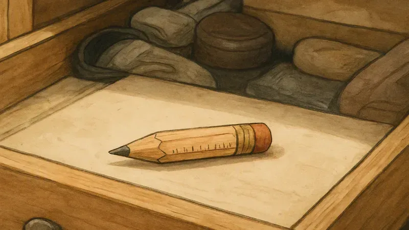 The Tiny Pencil You Kept From the Furniture Store
