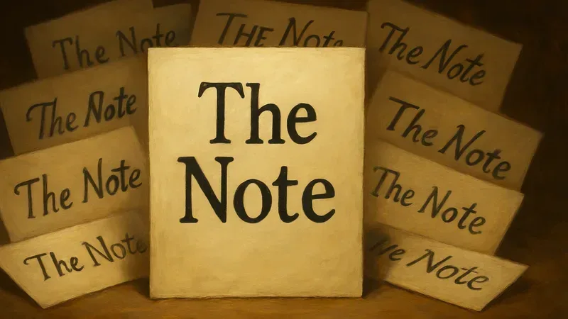 The Note: A Title Shared by Many, a Game We Can't Pin Down